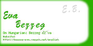 eva bezzeg business card